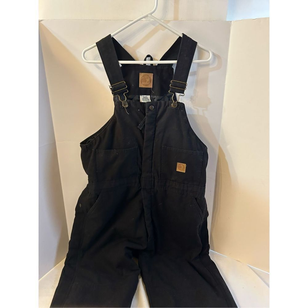 Berne‎ coveralls large overalls coveralls black zipper chest 44-46 L